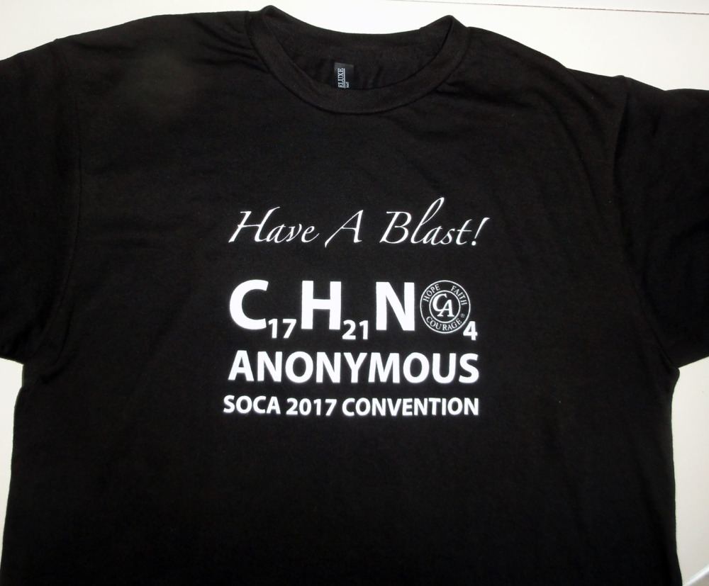midnat Memo Lim T-Shirt – 2017 SOCA Convention – The Cocaine Anonymous Virtual Museum