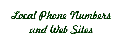 Local Telephone Numbers and Web Sites